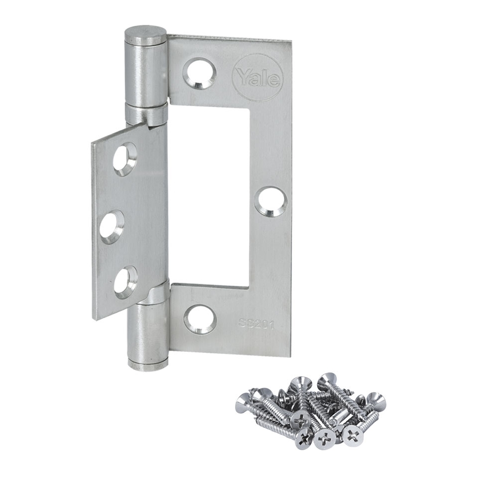 Yale Shop SA  Stainless Steel Flush Hinge - Satin Silver