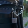 Picture of 50mm Brass Long Shackle Padlock with Chrome Finish