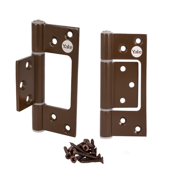 Picture of Brown 100MM Aluminium Flush Hinges  